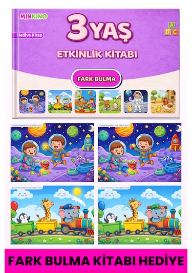 3 Yaş Etkinlik Seti 4 Kitap Bir Arada