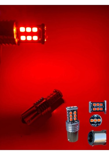 2 Adet12v 93 Led Tek Duy Turuncu Mercekli 33 Ledli Ampul
