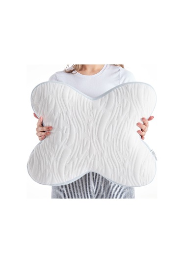 Doqu Visco Kelebek Yastık 055x046 Beyaz