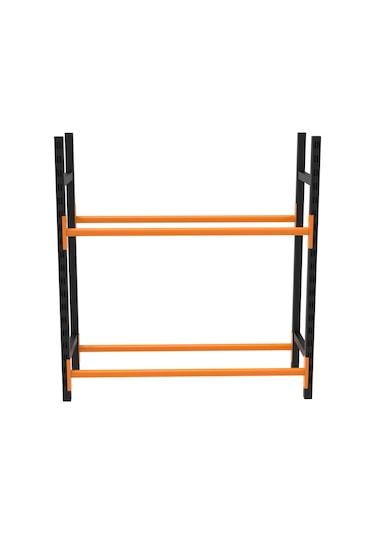 2 Katlı Lastik İstifleme Rafı, Mini Rack 40x150 Cm-100 Cm Çok Renkli