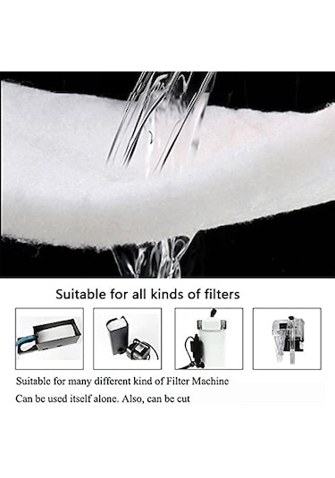 Akvaryum 110gr Silikonsuz Filtre Elyafı 34cm X 300cm Soffice