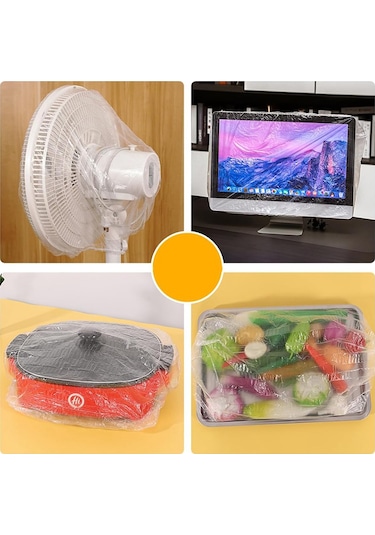 31.5in Mutfak Küçük Ev Aletleri Toz Kapağı, Elastik Küçük Ev Aletleri Şeffaf