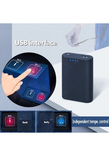 Pasifix 11 Alan Çift Kontrol Usb Elektrikli Isıtma Fanila Akıllı Sıcak Yelek 001