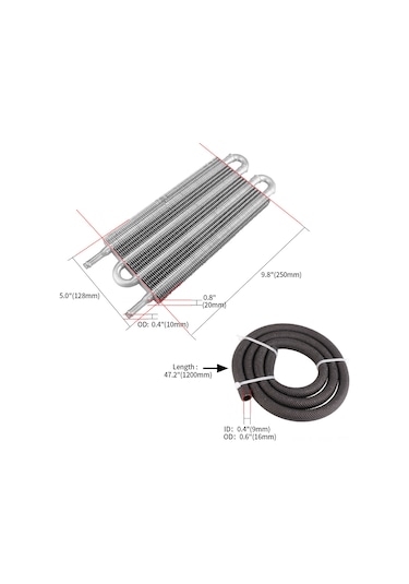 Reedark Yüksek Verimli 4 Sıralı Alüminyum Araç Klima Kondansatörü - Kolay Montaj