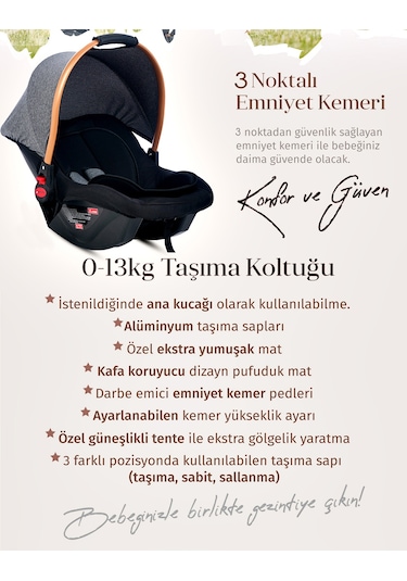 Baby Home 490 Jojo Ana Kucağı / Taşıma Koltuğu
