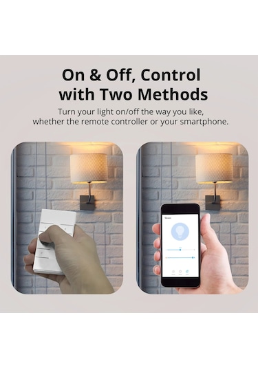 Akıllı Dimmer Anahtarı Rm433r2 Uzaktan Kumandalı Akıllı Siyah Beyaz