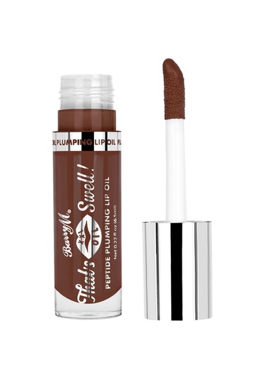 Barry M That's Swell Peptide Plumping Lip Oil Dolgunlaştırıcı Dudak Ruju Lip Gloss Hazelnut Haze Saf Ve Doğal Kahverengi