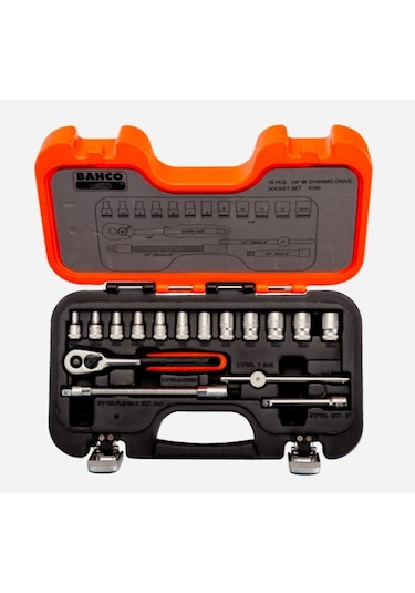 Bahco S160 16 Parça 1/4” Lokma Takımı