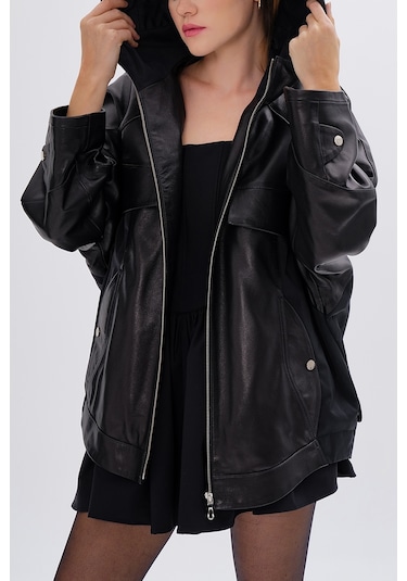 Valmenti Kadın Hakiki Deri Siyah Mont 616 Z-4002 Bn Derımont Sk24/25 Sıyah Siyah