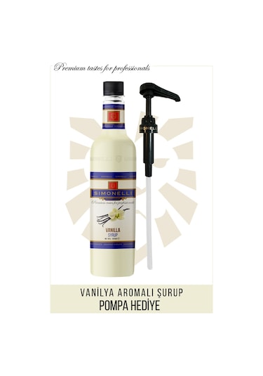 Simonelli Vanilya Kahve Şurubu 70 ML + Pompa