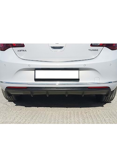 Opel Astra J Hb Rieger Difüzör Parlak Siyah Plastik 2012 2013 2014 2015 Arka-difizör-bodykit-ek