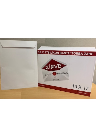 Torba Zarf 13x17 110 Gam 1.Hamur Silikonlu 1000 Adet