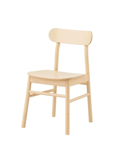 Rönnınge Ahşap Sandalye, Huş Naturel Renk 1 Adet
