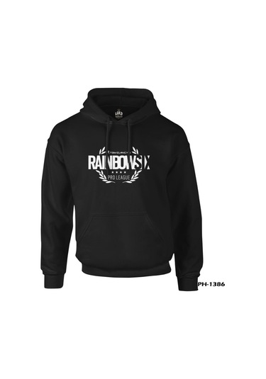 Rainbow Six - Pro Siyah Erkek Fermuarsız Kapşonlu