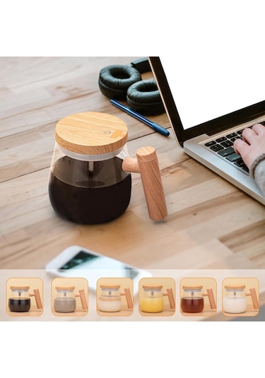 Isıtma Tabanı Ve Kapağı Olan Elektrikli Kendiliğinden Karıştıran Kupa - Cam Karıştırma Kabı Diğer