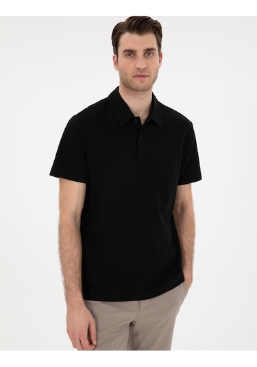 Pierre Cardin Erkek Siyah Tişört 50307581-vr046 Siyah