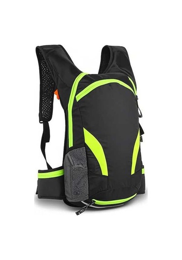 Didadodo Hafif Yağmura Dayanıklı Bisiklet Sırt Çantası - 16l Kapasiteli, Bel Kayışlı Yeşil, Küçük Boyutlu Yeşil