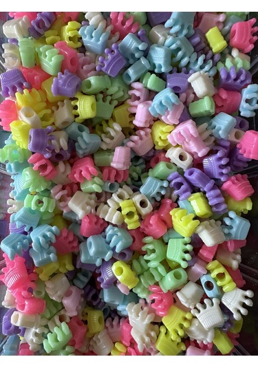 Kral Tacı Model Plastik Figür Boncuk 10 Gram