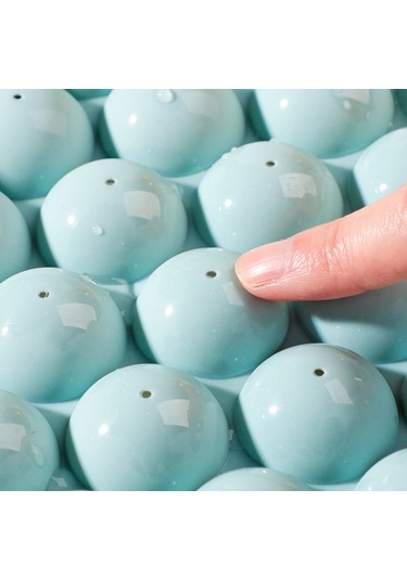 33 Izgara Yuvarlak Buz Hokey Kalıbı Kapaklı Buz Kutusu Küçük Mermer Buz Tepsisi, Rastgele Renk Dağıtım, Size:small Blue Diğer