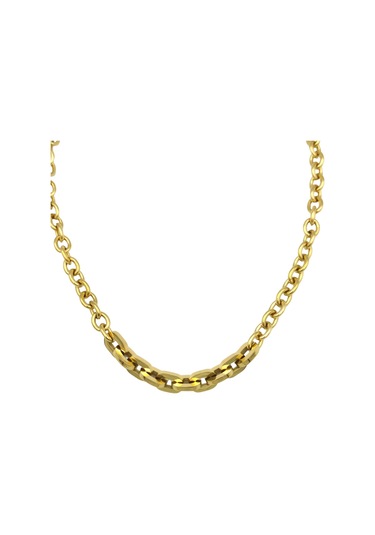 Çelik Zincir Kolye Beyaz