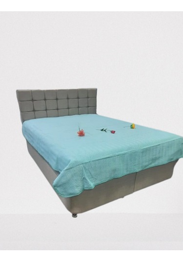 Pike Yazlık Zmrt Yeşil Çift Dolgun Malzeme V Çizgili Desen Pamukl Yeşil