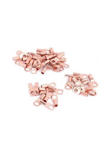 Novahub 50 Adet Sc6-6 Bakır Pabuç Terminali, Soğuk Preslenmiş Kıvrım Konnektörler, İnvertör Ve Akü Uygulamaları İçin