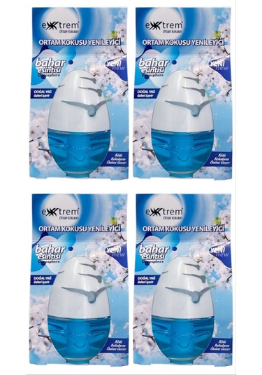 Extrem Oda Ortam Ofis Araba Banyo Kokusu 100 X 4'lü Bahar Esintisi