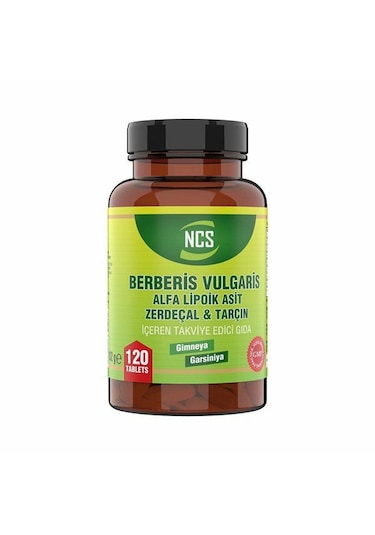 Ncs Berberis Vulgaris Alfa Lipoik Asit Zerdeçal 120 Tablet 2 Adet