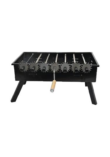 Nurgaz Çevirmeli Kara Mangal Siyah