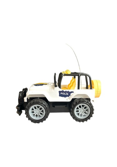Çocuk Safari Arazi Aracı Uzaktan Kumandalı Yarım Fonksiyon Ileri Geri Oyuncak Jeep Jip Araba - Beyaz