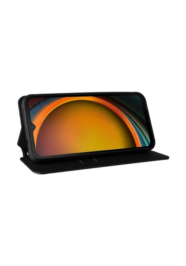 Samsung Galaxy Xcover 7 Cüzdan Kılıfı Eşkenar Dörtgen Baskılı Deri Kapak Çok Renkli