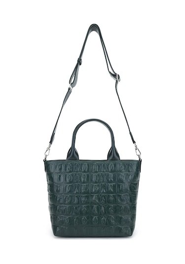 Tamer Tanca Kadın Hakiki Deri El Çantası 898 917 Bn Canta Y/24 Yesıl Tmsh Yeşil