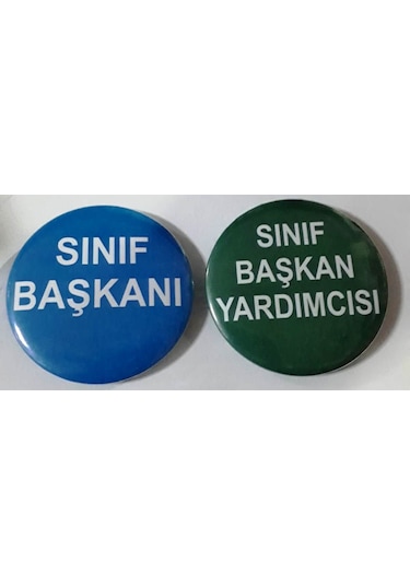 Sinif Başkani ve Yardimcisi 55 Mm Çok Renkli