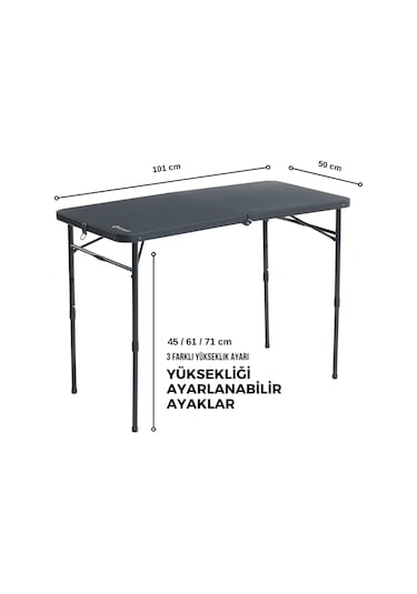 Outwell Claros M Katlanır Masa Siyah