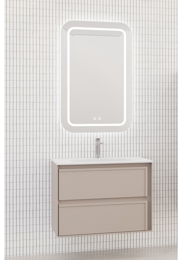 Elisa 80 Cm Banyo Dolabı - Vizon