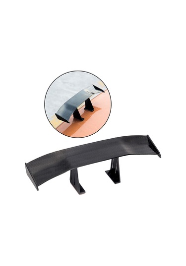 Suntek Araba Mini Spoiler Kanat 6.7 Inç Uzunluk Kolay Kurulum Aksesuarları Siyah