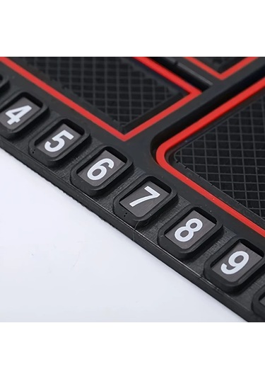 Dream011 Siyah Çok Amaçlı Araç Kaymaz Paspas & Telefon Tutucu - Evrensel Dayanıklı