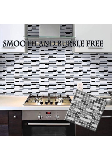 Xiyyadms 3d Duvar Sticker Pet Doğal Tuğla Desenli, Formaldehit Yok, Kolay Uygulama, Su Geçirmez, Antibakteriyel, Ev Dekorasyonu Dıy 230x230mm Çok Renkli