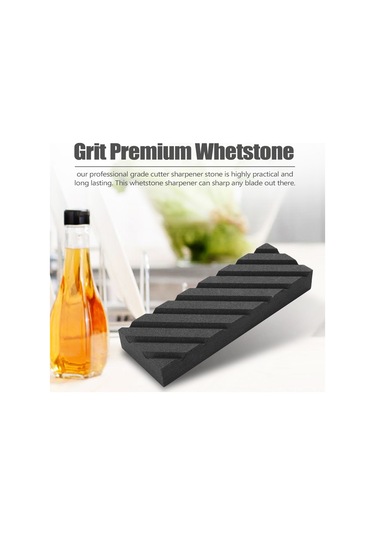 Geeroyoo Siyah Karbür Zımpara Taşı - 320 Kum Profesyonel Bileme Taşı, Çelik Aletler İçin Dayanıklı Ve Etkili