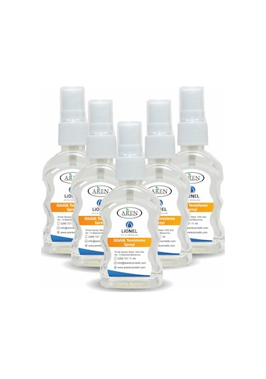 5 Adet Gözlük Temizleme Spreyi Ve 5 Adet Mikrofiber Bez