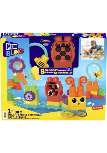 Mega Bloks® Hareketli Duyusal Gelişim Tırtılı HKN44