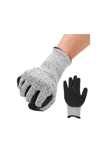 Yunboo Hppe+nitril Kesici Dayanıklı Eldivenler: 5. Seviye Korumalı, Sert Kullanımlar İçin, Ev Ve İş Ortamı Uygun Diğer