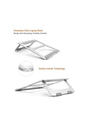 56-a Taşınabilir Masaüstü Dizüstü Standı Alüminyum Alaşımlı Dizüstü Soğutma Yükseltme Braketi