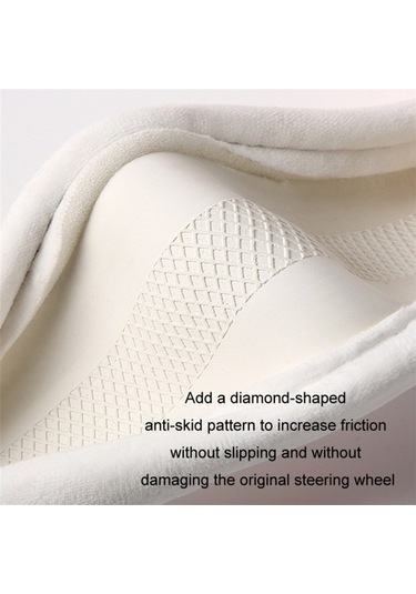 Xianwen Cbtx 38cm Peluş Direksiyon Kılıfı Sevimli Kedi Kaymaz Sarı