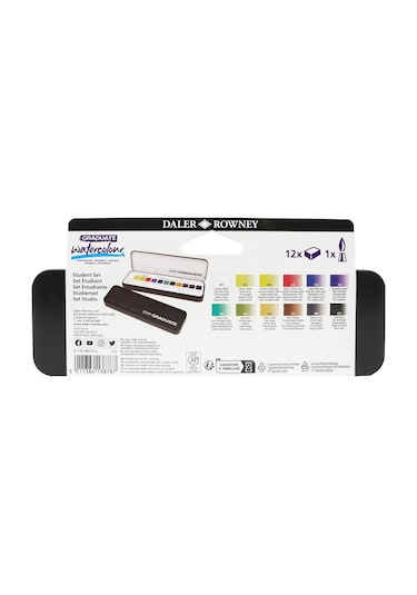 Daler-rowney Graduate Suluboya - Yarım Tava - 12'li Set - Yeni