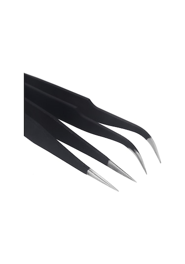 Teltree "2'li Profesyonel Tırnak Taş Penseti Seti - Kavisli Ve Düz Modeller"