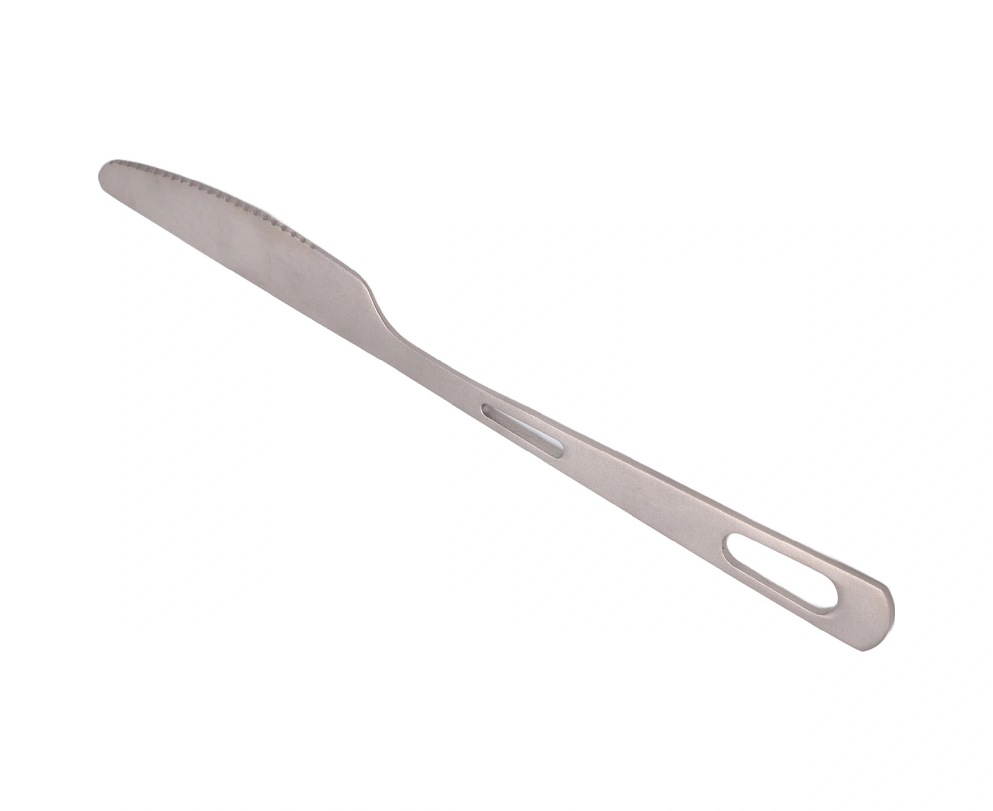 Vkemall Titanium Camping Cutlery Set: Lightweight, Corrosion-resistant Knife With Sandblasted Grip For Outdoor Picnic, Hiking & Home Use Bubble Bag Packing On Request Diğer