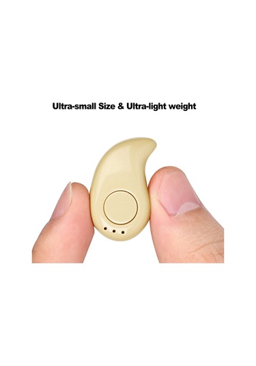 Mufunye S530 Mini İki Nesil Bluetooth 4.1 Kulaklık - Mikrofonlu Ellerden Çıkar, 3 Lü, Sarı, 10m Menzil, Hafif Ve Konforlu S530