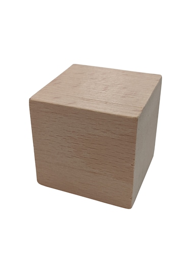 Ave Home Montessori Waldorf Ahşap Küp 40 Mm 10 Adet