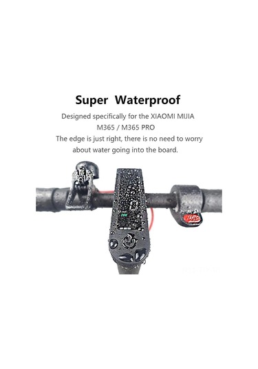 Dianziye Xiaomi M365/m365 Pro Elektrikli Scooter İçin Su Geçirmez, Çizik Korumalı, Esnek Silikon Kontrol Paneli Kapağı - Evrensel Uyumlu, Kolay Kurulum